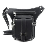 Steampunk Rock Waist Leg Hip Belt Bag Women Chain Rivet Messenger