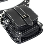 Steampunk Rock Waist Leg Hip Belt Bag Women Chain Rivet Messenger
