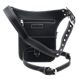 Steampunk Rock Waist Leg Hip Belt Bag Women Chain Rivet Messenger