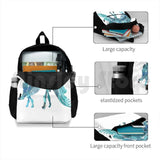 Stegosaurus Skeleton Hiking Backpack Waterproof Travel Dinosaur