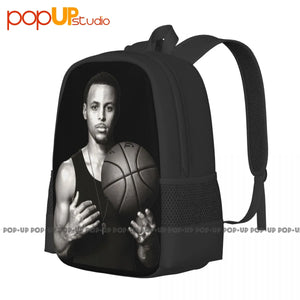 Steph Curry Portrait Backpack Bookbag Outdoor Running Gym Bag