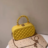 Women Small Crossbody Bag Chocolate Plaid Handbags Clutch Evening Party Bag