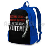 Waterproof Hiking Backpack Bucky Barnes Rhianna S M Typography