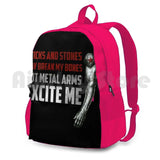 Waterproof Hiking Backpack Bucky Barnes Rhianna S M Typography