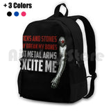 Waterproof Hiking Backpack Bucky Barnes Rhianna S M Typography