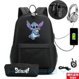 Stitch Backpack Cosplay Cartoon Travel Shoulder Bags Teens School Bags
