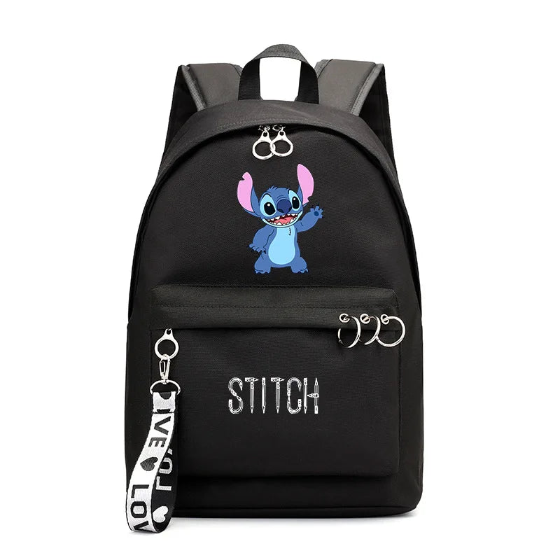 Stitch Bags School Backpack Pattern Cartoon Stitch Schoolbag Teens School Bag