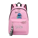 Stitch Bags School Backpack Pattern Cartoon Stitch Schoolbag Teens School Bag