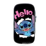 Stitch Cartoon Anime Pencil Case Nylon Pencil Box School Pen Bag Wallet