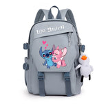 Stitch Student Backpack College Book School Bag Lady Backpacks Mesh Nylon