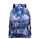Stitch Backpack Cartoon Women Men School Bags Travel Daily Mochilas
