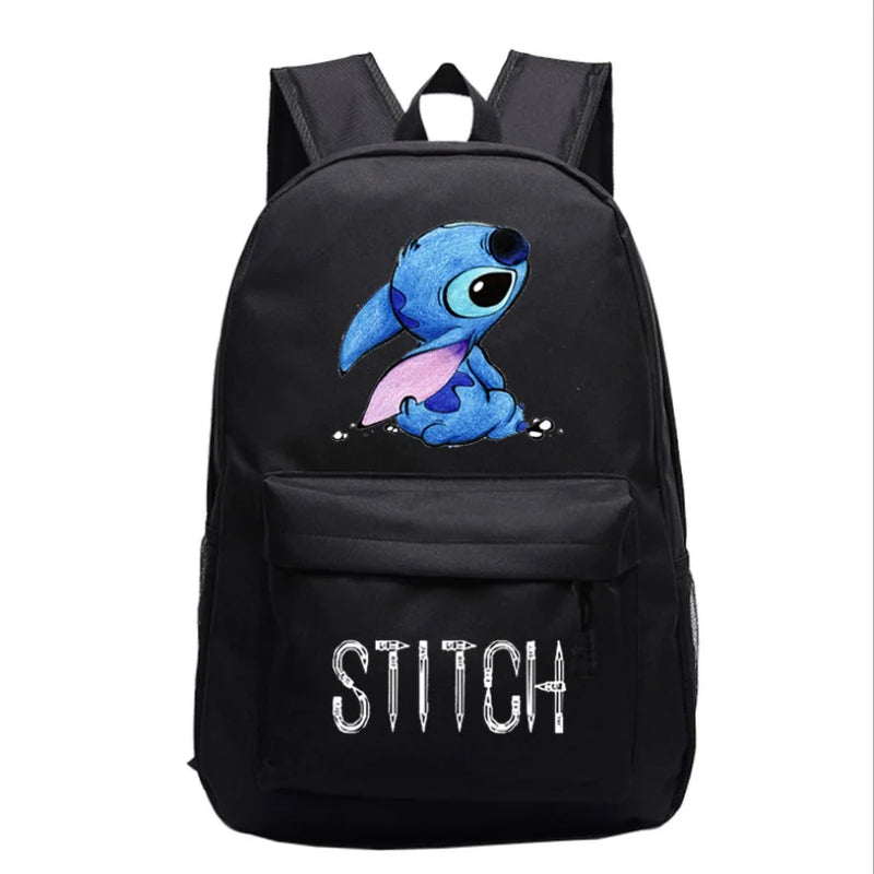 Stitch Backpack Cartoon Women Men School Bags Travel Daily Mochilas