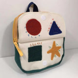 Stitching Flip School Bag for Boys and Girls Small Backpack Shoulder Bag