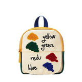 Stitching Flip School Bag for Boys and Girls Small Backpack Shoulder Bag