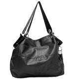 Soft PU Leather Shoulder Bag Large Capacity Totes