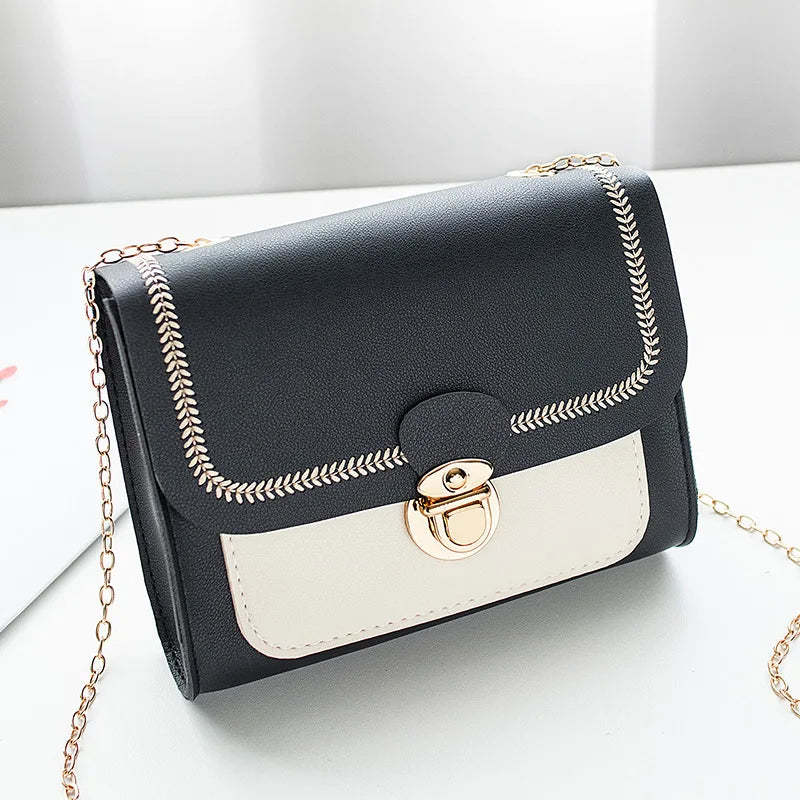 Women's Summer Shoulder Bag Chain PU Leather Messenger Bag