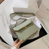 Stone Patent Crossbody Bag for Women Small Handbag PU Leather Ladies Evening Bag