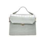 Stone Patent Crossbody Bag for Women Small Handbag PU Leather Ladies Evening Bag