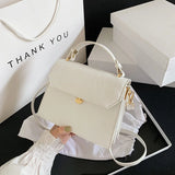 Stone Patent Crossbody Bag for Women Small Handbag PU Leather Ladies Evening Bag