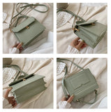 Stone Patent Crossbody Bag Small Handbag Evening Bag