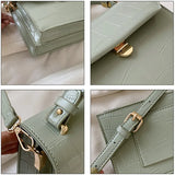 Stone Patent Crossbody Bag Women Small Handbag PU Leather Hand Bag
