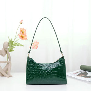Stone Patent Crossbody Bags for Women Small Handbag Small Bag PU Leather Hand Ba