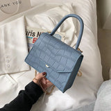 Stone Pattern Crossbody Bag Small Handbag Shoulder Bag PU Leather Ladies