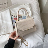 Stone Pattern Crossbody Bag Small Handbag Shoulder Bag PU Leather Ladies