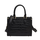 Stone Pattern Cow Leather Handbag for Women Large Capacity Tote Bag