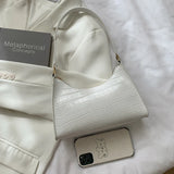 Stone Pattern PU Leather Shoulder Underarm Bags for Women