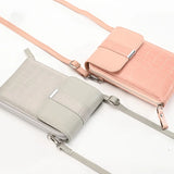 Stone Pattern Small Shoulder Phone Bag Pu Leather Crossbody