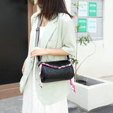 Stone Pattern Leather Women's Messenger Bag Chain Handbag Shoulder Bag