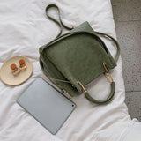 Stone Pattern PU Leather Bucket Bags Women Small Shoulder Messenger Bag