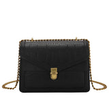 Stone Pattern PU Leather Crossbody Bag For Women