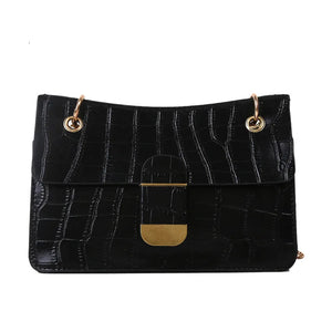 Stone Pattern PU Leather Crossbody Bags for Women Small Shoulder Bag