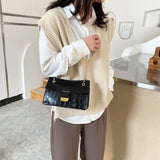 Stone Pattern PU Leather Crossbody Bags for Women Small Shoulder Bag