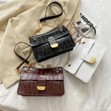 Stone Pattern PU Leather Crossbody Bags for Women Small Shoulder Bag