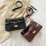 Stone Pattern PU Leather Crossbody Bags for Women Small Shoulder Bag