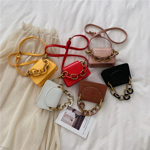 Stone Pattern PU Leather Crossbody Bags For Women