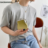 Stone Pattern PU Mini Shoulder Bag Women Lipstick Crossbody Bags