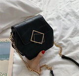 Stone Pattern Shoulder Bag Chain Messenger Bag