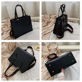Stone Pattern Shoulder Bag Women Travel Bags Leather Pu Quailty Bag