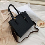 Stone Pattern Shoulder Bag Women Travel Bags Leather Pu Quailty Bag