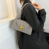 Stone Pattern Shoulder Women's Bags Handbags for Women Small Flap Shopper