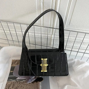 Stone Pattern Shoulder Women's Bags Handbags for Women Small Flap Shopper