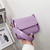Stone Pattern Small Square Bag Crossbody Bags For Women