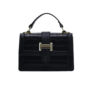 Stone Pattern Square Tote Bag Chain Shoulder Messenger Bag