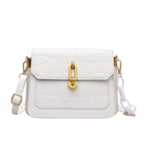 Stone Pattern Crossbody Bag Women Handbag Shoulder Bag PU Leather Hand Bag