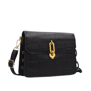 Stone Pattern Crossbody Bag Women Handbag Shoulder Bag PU Leather Hand Bag