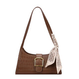 Stone Pattern Women Shoulder Bag Small Armpit Bag Lady Tote Ins Handbag